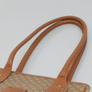 CELINE Macadam Canvas Tote Bag PVC Beige Gold Auth nb284-8