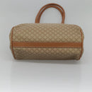 CELINE Macadam Canvas Tote Bag PVC Beige Gold Auth nb284-5