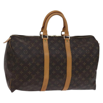 LOUIS VUITTON Monogram Keepall 45 Boston Bag M41428 LV Auth nb290