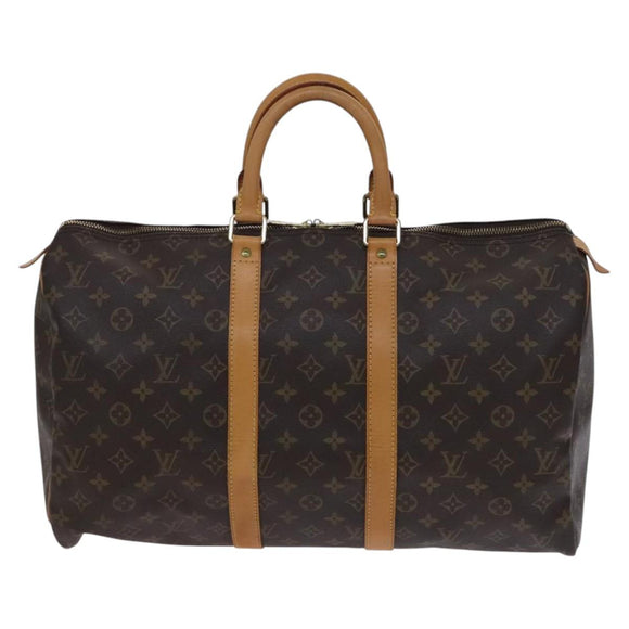 LOUIS VUITTON Monogram Keepall 45 Boston Bag M41428 LV Auth nb290
