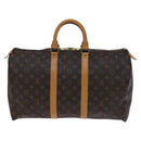 LOUIS VUITTON Monogram Keepall 45 Boston Bag M41428 LV Auth nb290-2