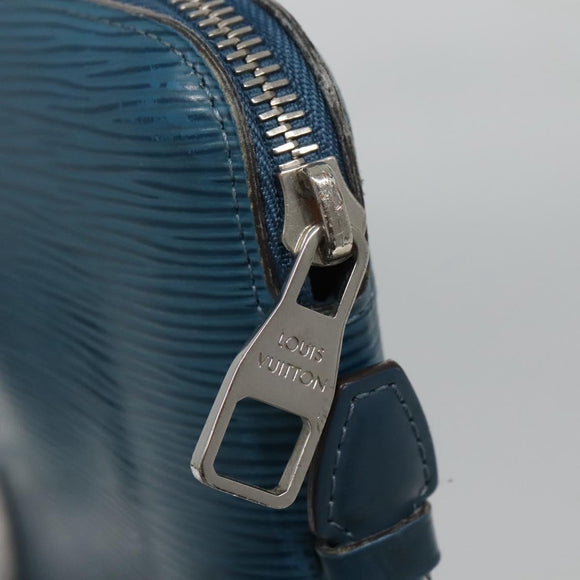 LOUIS VUITTON Epi Organizer Atholl Clutch Bag Blue M60731 LV Auth nb291