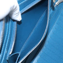 LOUIS VUITTON Epi Organizer Atholl Clutch Bag Blue M60731 LV Auth nb291-11