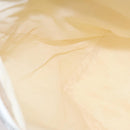 FENDI Shoulder Bag Nylon Leather Beige White Silver Auth nb296-20