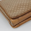 CELINE Macadam Canvas Shoulder Bag PVC Beige Gold Auth nb297-17