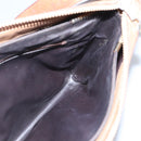 CELINE Macadam Canvas Shoulder Bag PVC Beige Gold Auth nb297-20