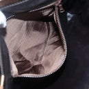 CELINE Macadam Canvas Shoulder Bag PVC Beige Gold Auth nb297-11