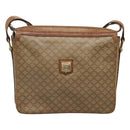 CELINE Macadam Canvas Shoulder Bag PVC Beige Gold Auth nb297-13