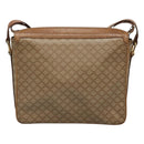CELINE Macadam Canvas Shoulder Bag PVC Beige Gold Auth nb297-2