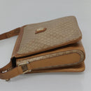 CELINE Macadam Canvas Shoulder Bag PVC Beige Gold Auth nb297-4