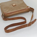 CELINE Macadam Canvas Shoulder Bag PVC Beige Gold Auth nb297-7