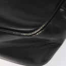 CELINE Clutch Bag Leather Black Auth nb304-15