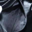 CELINE Clutch Bag Leather Black Auth nb304-11