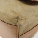 BURBERRY Nova Check Shoulder Bag Canvas Beige Auth nb311-9
