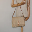BURBERRY Nova Check Shoulder Bag Canvas Beige Auth nb311-22