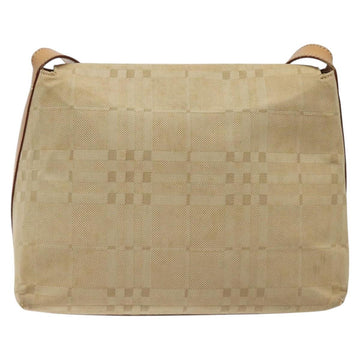 BURBERRY Nova Check Shoulder Bag Canvas Beige Auth nb311 - 0