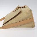 BURBERRY Nova Check Shoulder Bag Canvas Beige Auth nb311-4