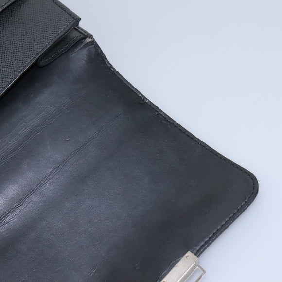 LOUIS VUITTON Taiga Serviette Kazan Business Bag Ardoise M30802 LV Auth nb348