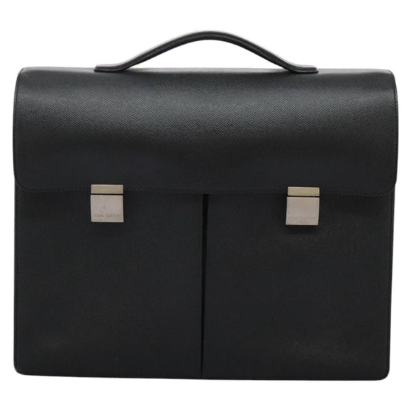 LOUIS VUITTON Taiga Serviette Kazan Business Bag Ardoise M30802 LV Auth nb348