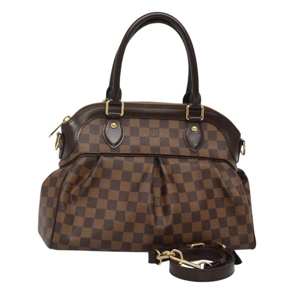 LOUIS VUITTON Damier Ebene Trevi PM Hand Bag 2way N51997 LV Auth nb351AV