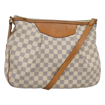 LOUIS VUITTON Damier Azur Siracusa MM Shoulder Bag N41112 LV Auth nb380