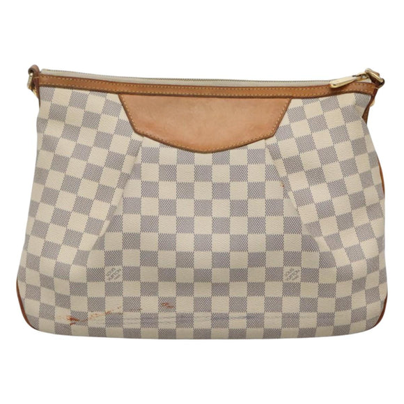LOUIS VUITTON Damier Azur Siracusa MM Shoulder Bag N41112 LV Auth nb380