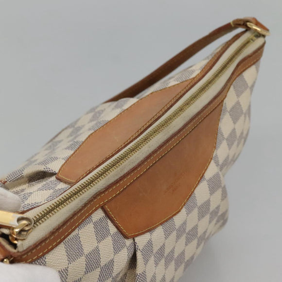 LOUIS VUITTON Damier Azur Siracusa MM Shoulder Bag N41112 LV Auth nb380