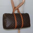 LOUIS VUITTON Monogram Keepall 50 Boston Bag M41426 LV Auth nb385-20
