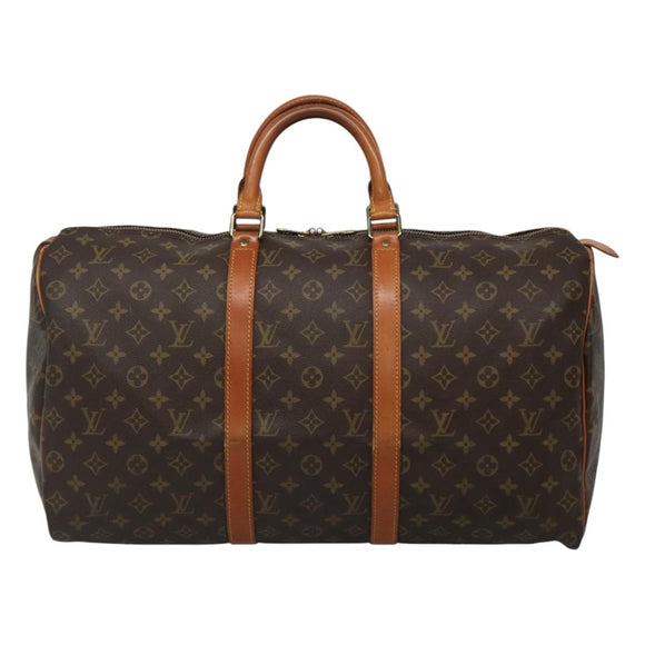 LOUIS VUITTON Monogram Keepall 50 Boston Bag M41426 LV Auth nb385