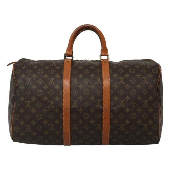 LOUIS VUITTON Monogram Keepall 50 Boston Bag M41426 LV Auth nb385