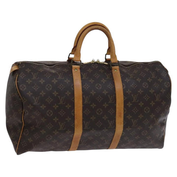 LOUIS VUITTON Monogram Keepall 50 Boston Bag M41426 LV Auth nb386