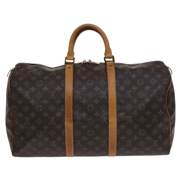 LOUIS VUITTON Monogram Keepall 50 Boston Bag M41426 LV Auth nb386