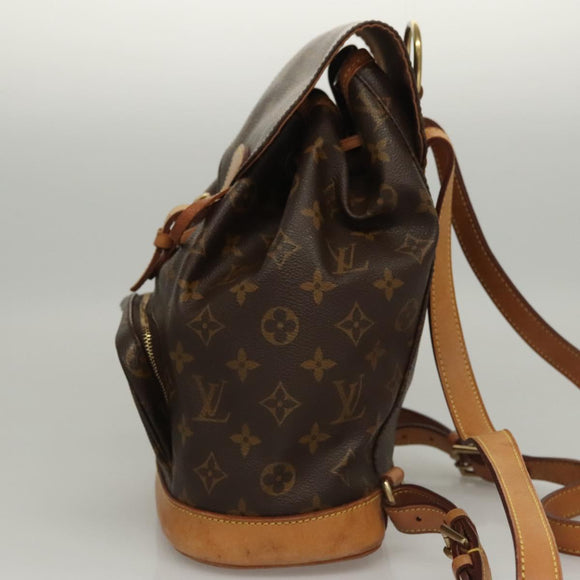 LOUIS VUITTON Monogram Montsouris MM Backpack M51136 LV Auth nb420