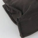 HERMES Her Line Her Line MM Hand Bag Canvas Black Silver Auth nb424-11