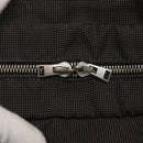 HERMES Her Line Her Line MM Hand Bag Canvas Black Silver Auth nb424-14