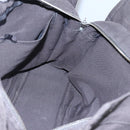 HERMES Her Line Her Line MM Hand Bag Canvas Black Silver Auth nb424-16