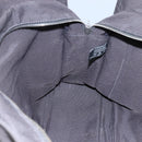 HERMES Her Line Her Line MM Hand Bag Canvas Black Silver Auth nb424-17