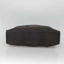 HERMES Her Line Her Line MM Hand Bag Canvas Black Silver Auth nb424-5