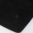 Salvatore Ferragamo Shoulder Bag Suede Black Gold Auth nb434-9