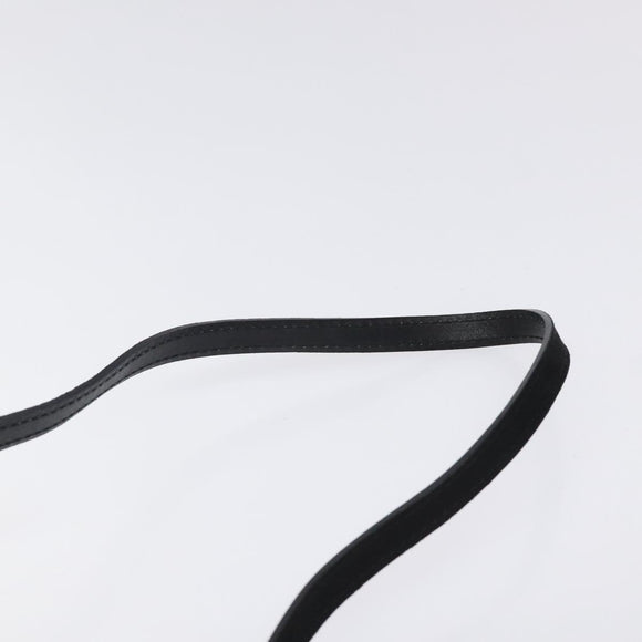 Salvatore Ferragamo Shoulder Bag Suede Black Gold Auth nb434