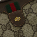 GUCCI GG Supreme Web Sherry Line Shoulder Bag PVC Beige 89 02 066 Auth nb440-10