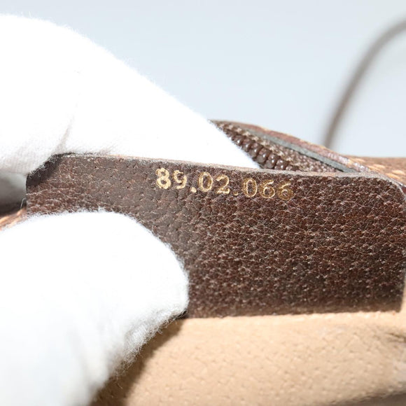 GUCCI GG Supreme Web Sherry Line Shoulder Bag PVC Beige 89 02 066 Auth nb440