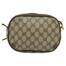 GUCCI GG Supreme Web Sherry Line Shoulder Bag PVC Beige 89 02 066 Auth nb440-2