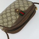 GUCCI GG Supreme Web Sherry Line Shoulder Bag PVC Beige 89 02 066 Auth nb440-6
