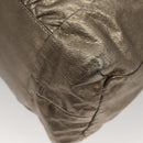 GUCCI Shoulder Bag Leather Silver Gold 197061 Auth nb455-11