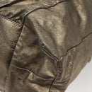 GUCCI Shoulder Bag Leather Silver Gold 197061 Auth nb455-16
