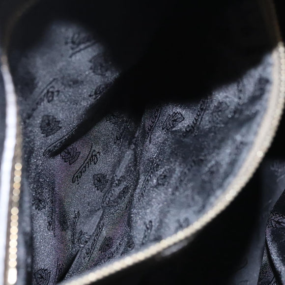 GUCCI Shoulder Bag Leather Silver Gold 197061 Auth nb455