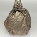 GUCCI Shoulder Bag Leather Silver Gold 197061 Auth nb455-4