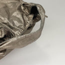 GUCCI Shoulder Bag Leather Silver Gold 197061 Auth nb455-7