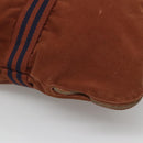 HERMES Fourre ToutPorte Documents Business Bag Canvas Brown Navy Auth nb456-10